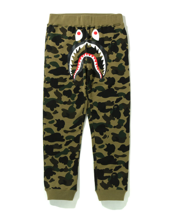Pánské Tepláky Bape 1st Camo Shark Slim Zelene | 57319ZMAG
