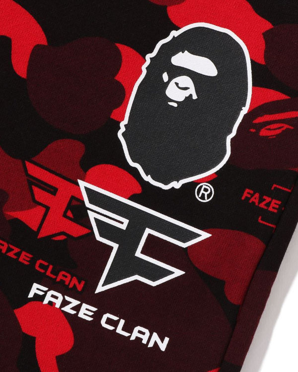 Pánské Tepláky Bape X Faze Clan Světle Červené | 89231NFOV