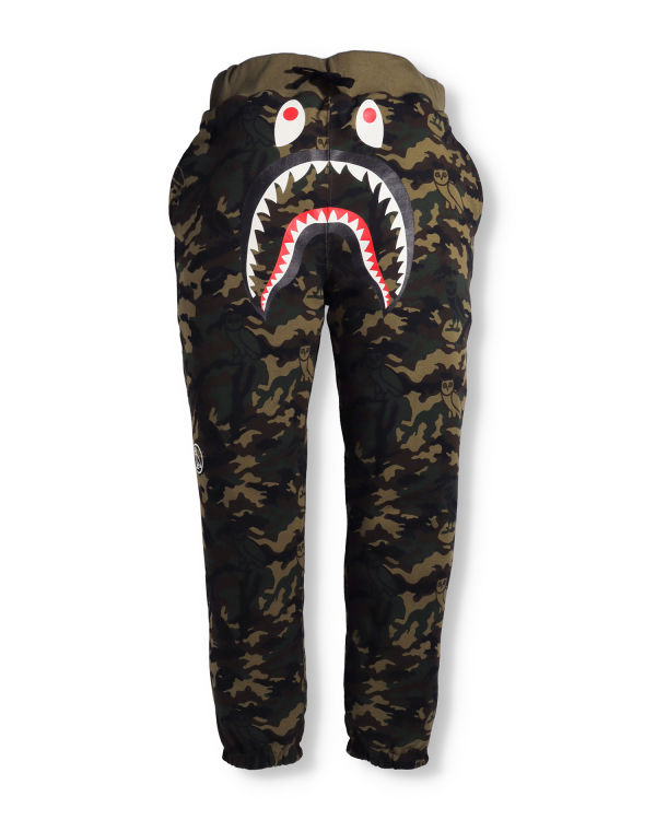 Pánské Tepláky Bape X OVO Woodland Camo Shark Reversible Černé | 34162EXMN