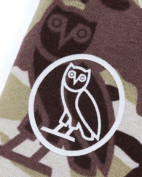 Pánské Tepláky Bape X OVO Woodland Camo Shark Reversible Světle Červené | 78956WZGU