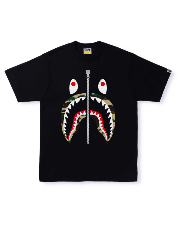 Pánské Tričko Bape 1st Camo Shark Černé | 56398OAQN