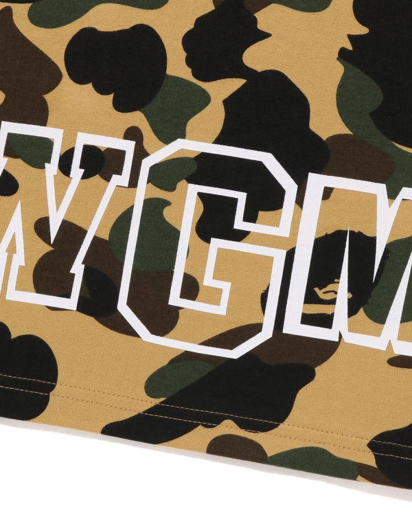 Pánské Tričko Bape 1st Camo Shark Žluté | 92867SPNG