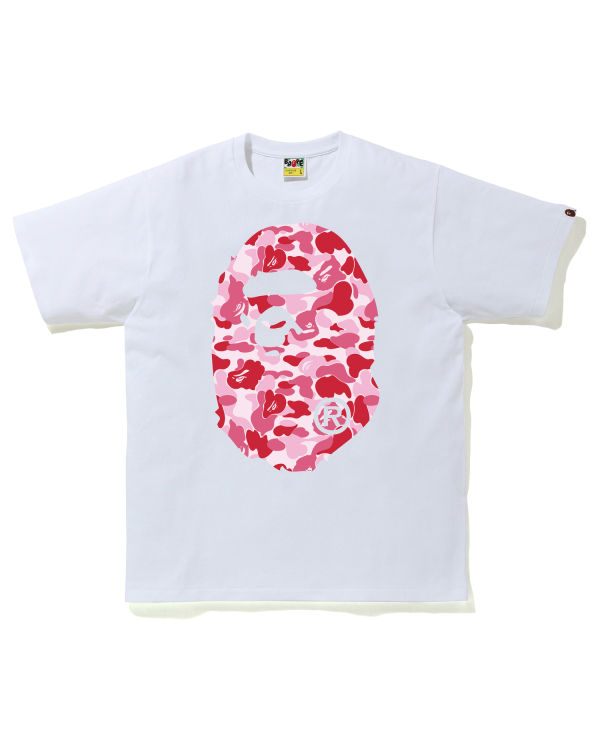 Pánské Tričko Bape ABC Camo Big Ape Head Růžové | 27985YTXN