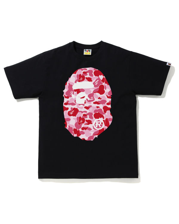 Pánské Tričko Bape ABC Camo Big Ape Head Růžové | 81605IBGQ