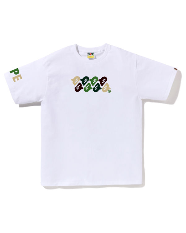 Pánské Tričko Bape ABC Camo Bílé | 87219XIYJ