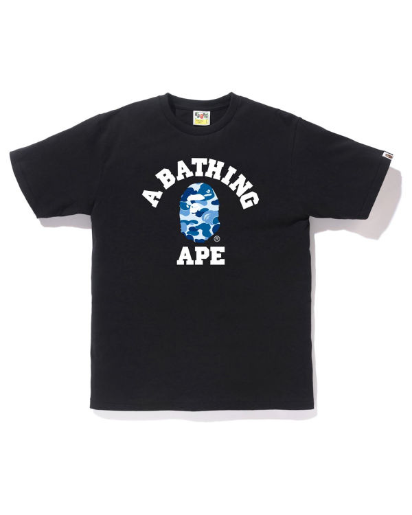 Pánské Tričko Bape ABC Camo College Černé | 12793ZXEY