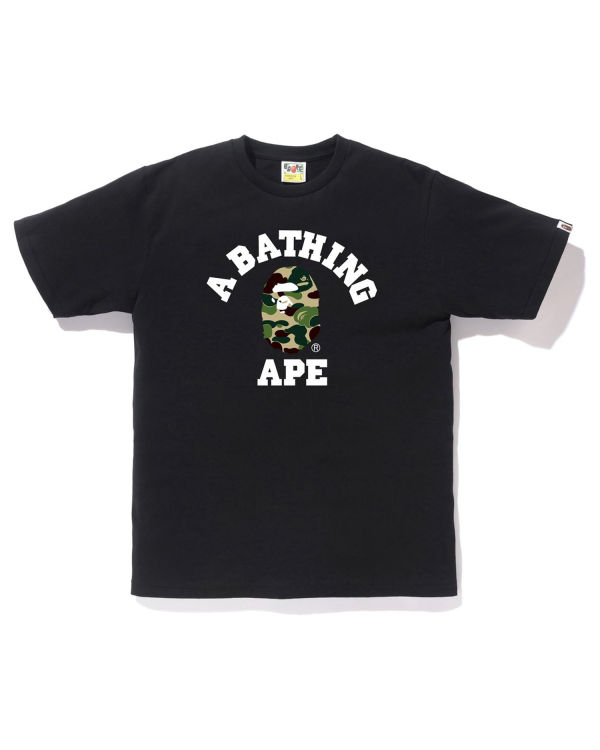 Pánské Tričko Bape ABC Camo College Černé | 23859PZSV