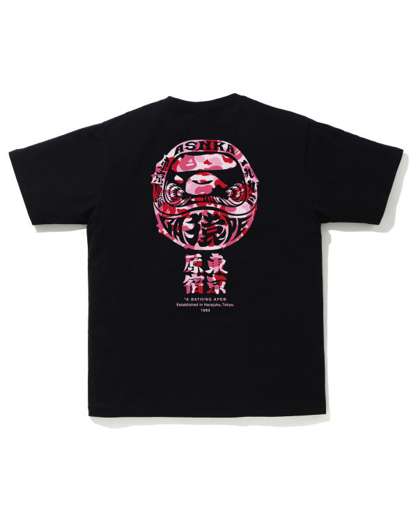 Pánské Tričko Bape ABC Camo Daruma Růžové | 69185ACUZ
