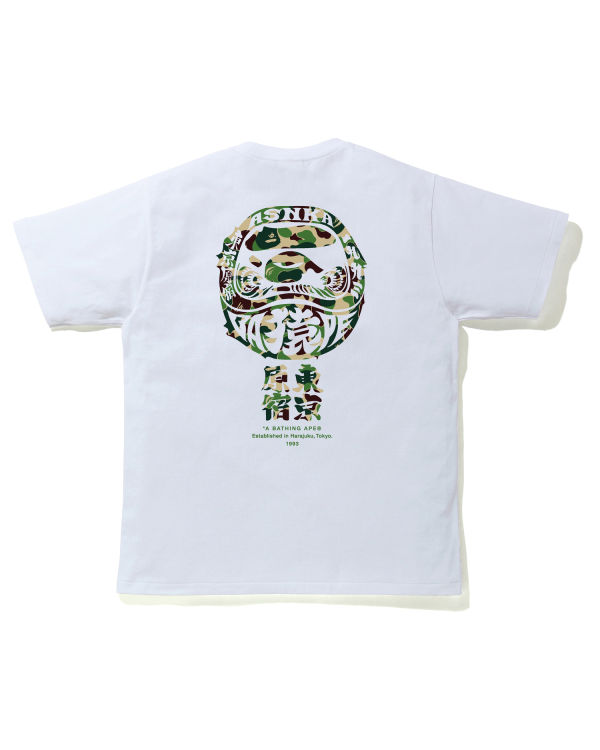 Pánské Tričko Bape ABC Camo Daruma Zelene | 32698QWYJ