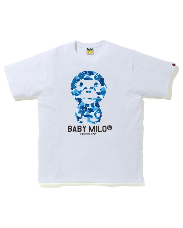 Pánské Tričko Bape ABC Camo Milo Blankyt | 31786VTAE