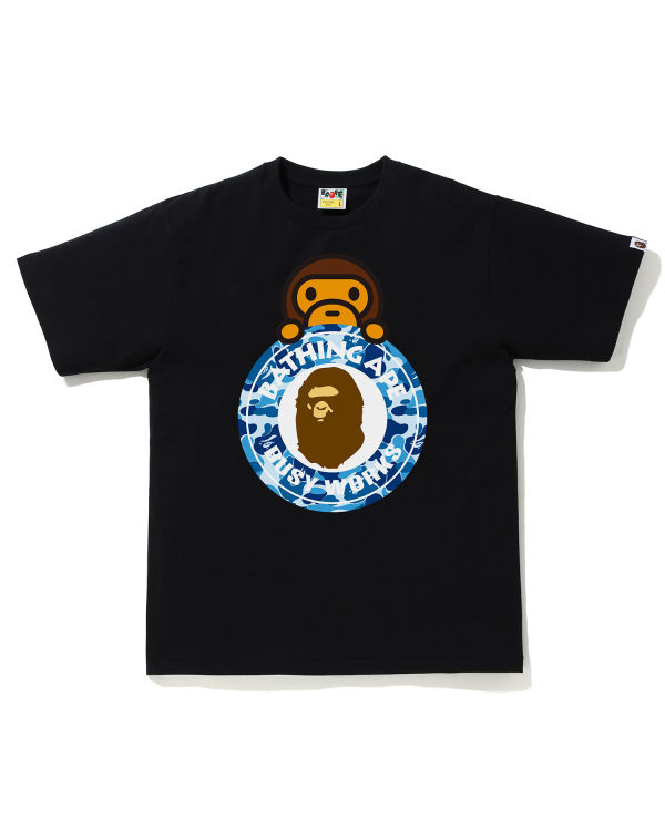 Pánské Tričko Bape ABC Camo Milo On Busy Pracovní Černé | 98430WYSG