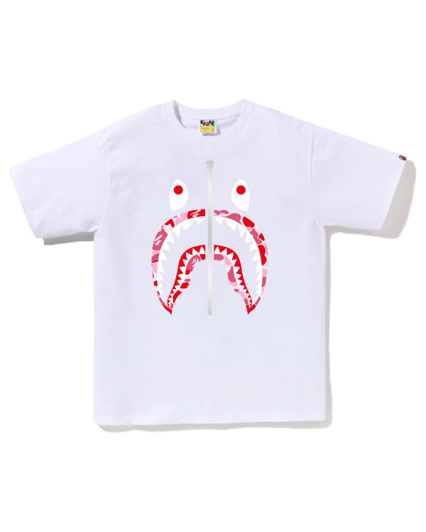 Pánské Tričko Bape ABC Camo Shark Bílé | 43956HAYR