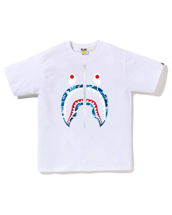 Pánské Tričko Bape ABC Camo Shark Bílé | 62178GENV