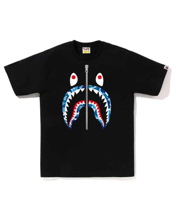 Pánské Tričko Bape ABC Camo Shark Černé | 98405AJOF