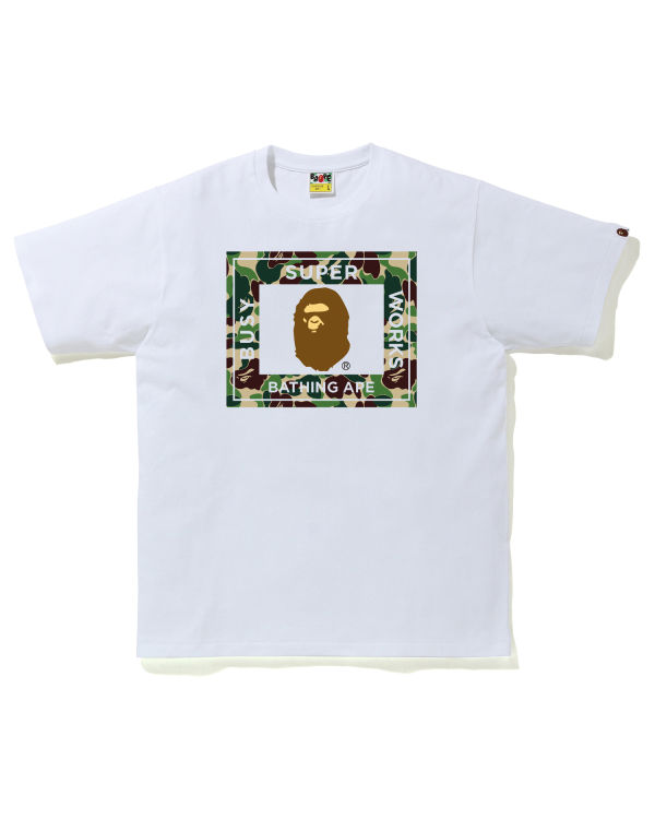 Pánské Tričko Bape ABC Camo Super Busy Works Zelene | 30749QASE