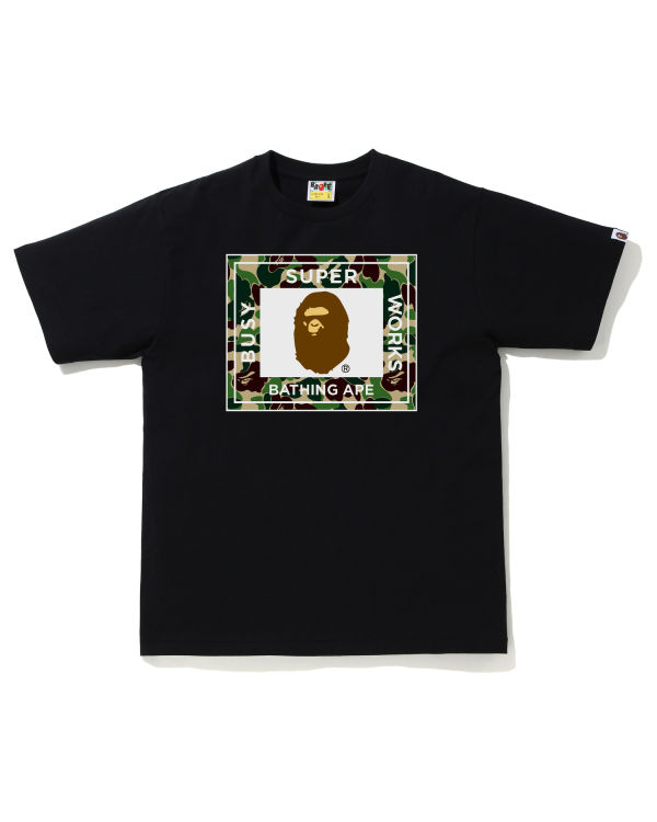 Pánské Tričko Bape ABC Camo Super Busy Works Zelene | 37928RFLD