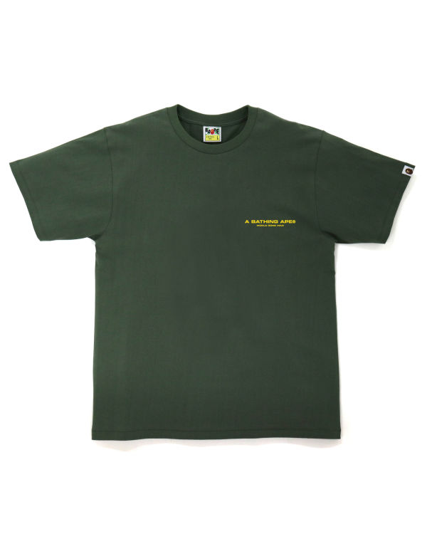Pánské Tričko Bape A Bathing Ape Line Camo Tmavě Zelene | 21907HVUL