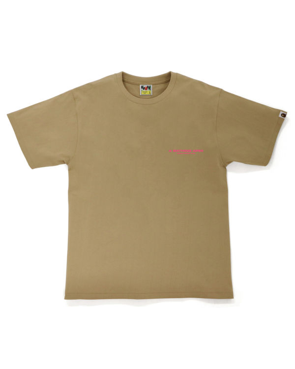 Pánské Tričko Bape A Bathing Ape Line Camo Béžový | 28790HGLA