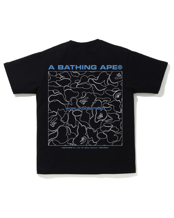 Pánské Tričko Bape A Bathing Ape Line Camo Černé | 51684WPBA