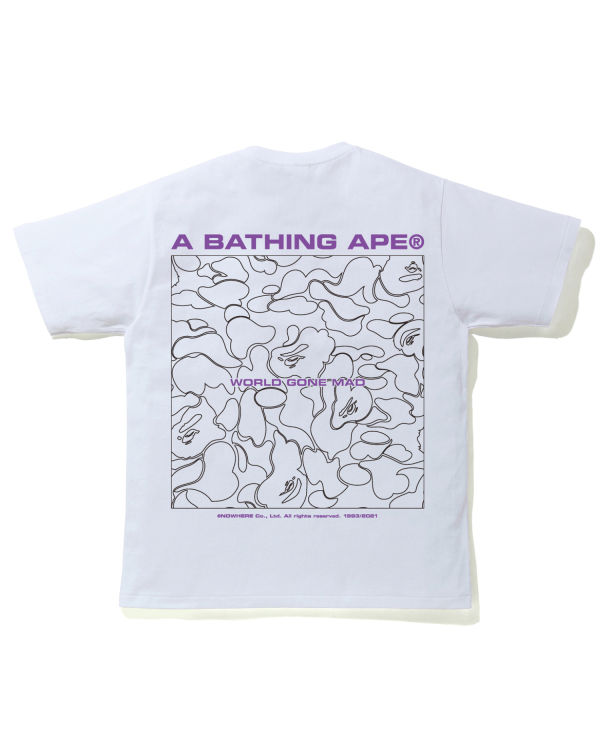Pánské Tričko Bape A Bathing Ape Line Camo Bílé | 58607WQOE