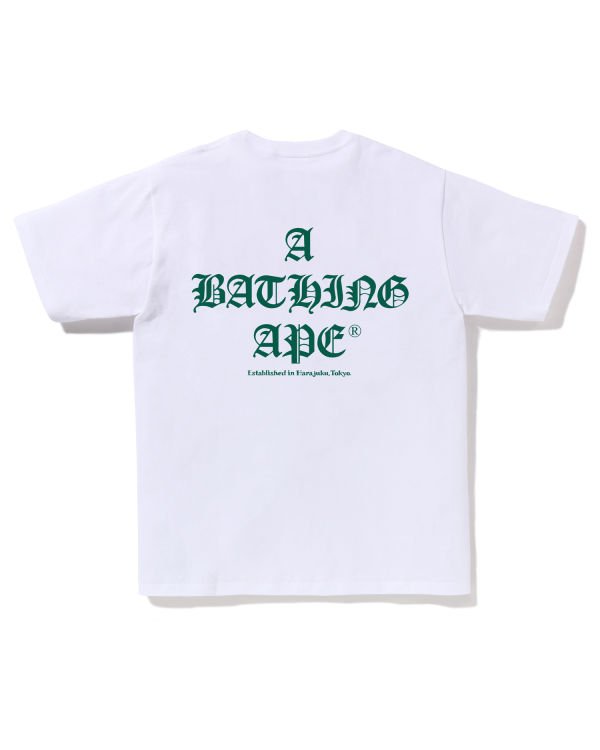 Pánské Tričko Bape A Bathing Ape Logo Bílé | 10875LDFI