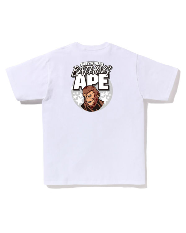 Pánské Tričko Bape Ape Bílé | 27614USBT