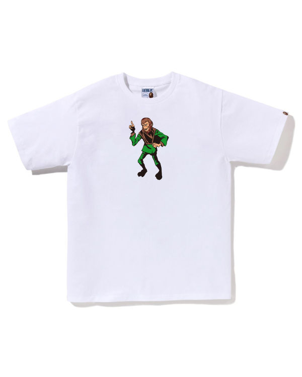 Pánské Tričko Bape Ape Bílé | 27614USBT