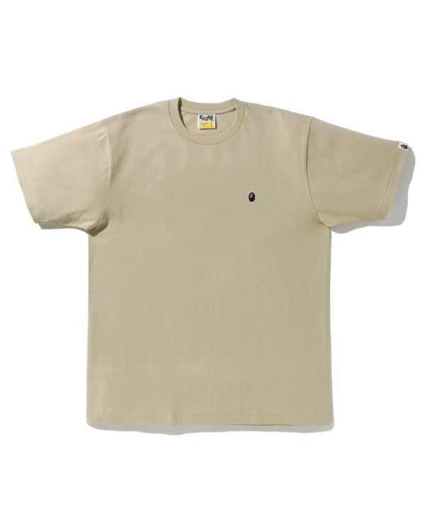 Pánské Tričko Bape Ape Head One Point Béžový | 37840FGEM