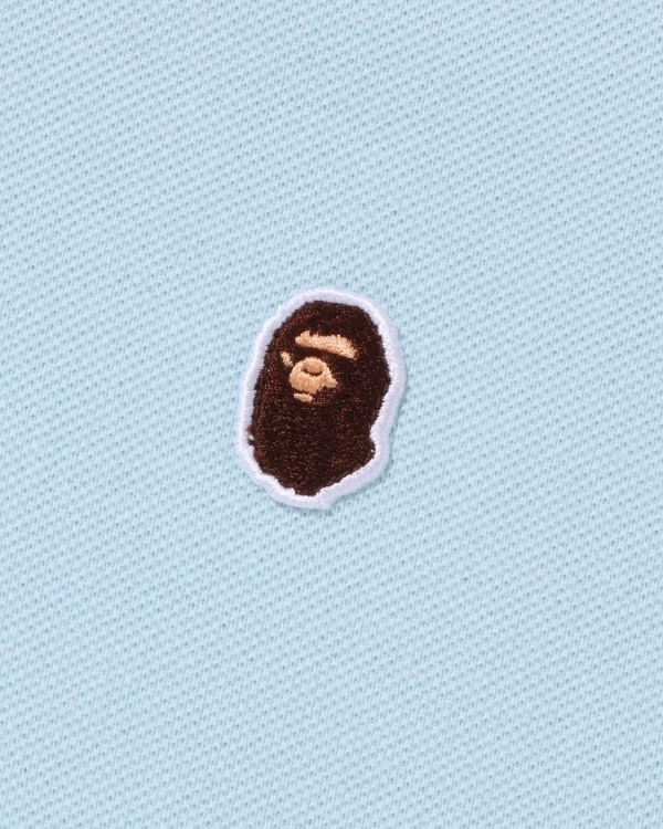 Pánské Tričko Bape Ape Head One Point Gradation Relaxed Fit Polo Blankyt | 31428KBMI