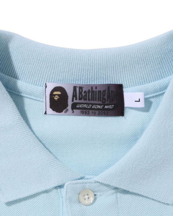 Pánské Tričko Bape Ape Head One Point Gradation Relaxed Fit Polo Blankyt | 31428KBMI