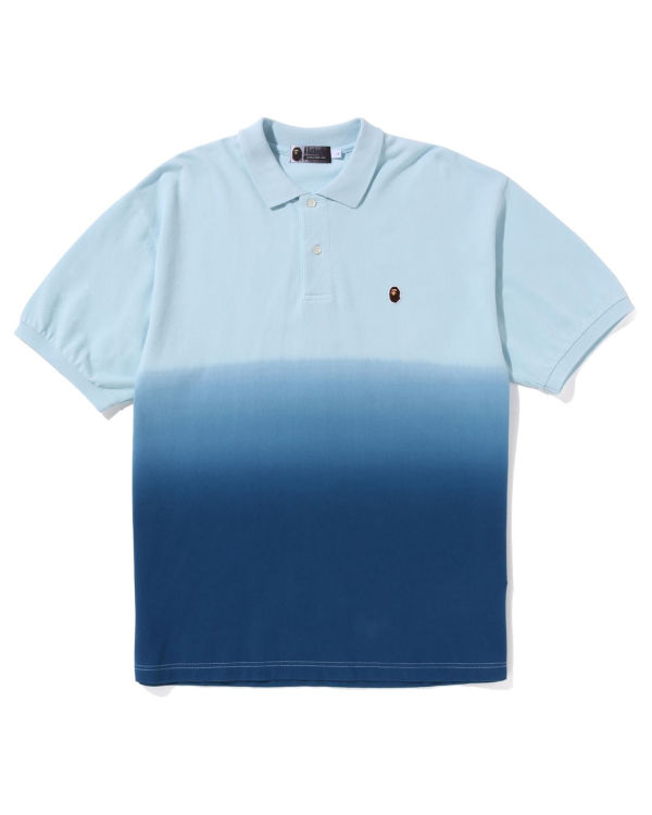 Pánské Tričko Bape Ape Head One Point Gradation Relaxed Fit Polo Blankyt | 31428KBMI