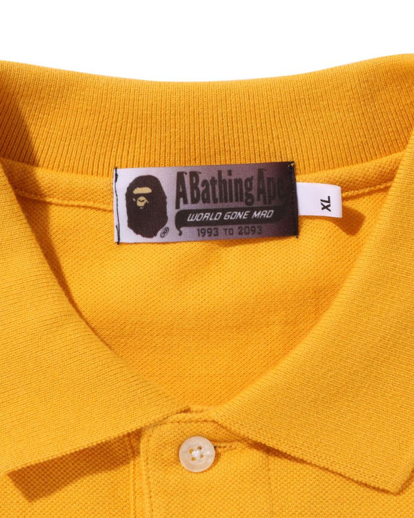 Pánské Tričko Bape Ape Head One Point Gradation Relaxed Fit Polo Oranžové | 67108DAJX
