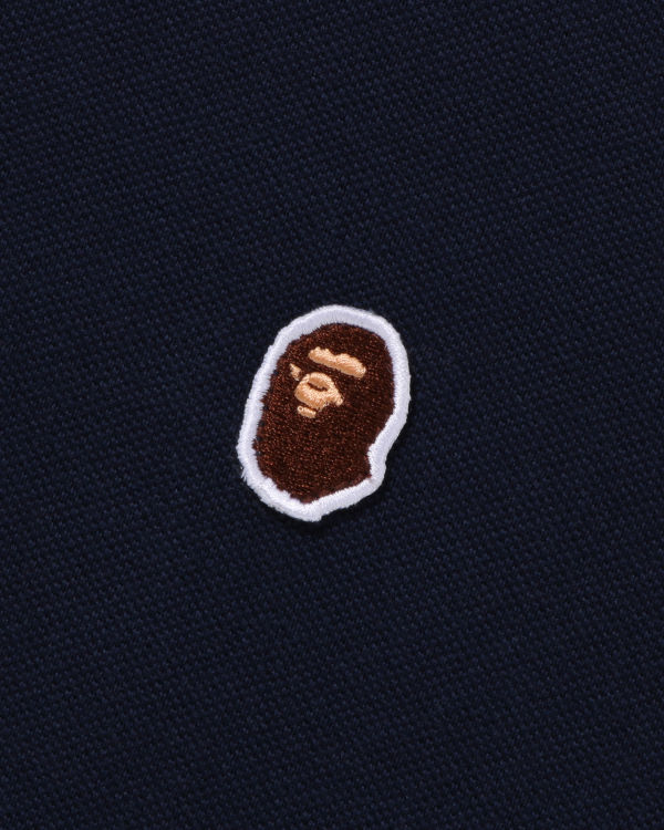Pánské Tričko Bape Ape Head One Point Relaxed Fit Polo Tmavě Blankyt Blankyt | 09875RXON