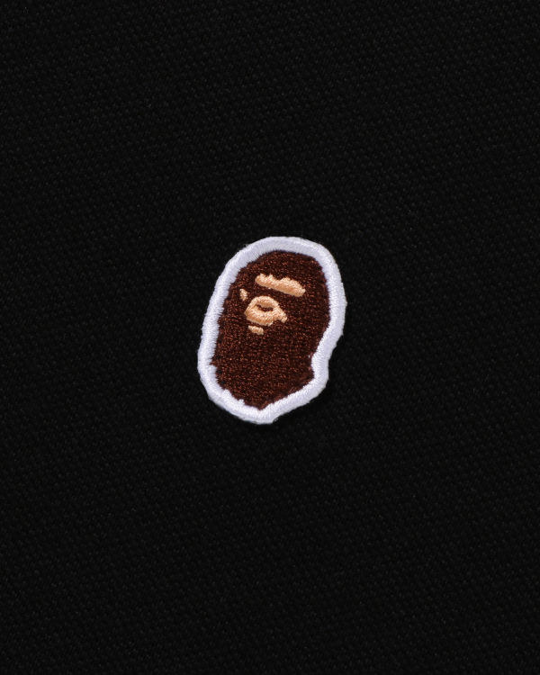 Pánské Tričko Bape Ape Head One Point Relaxed Fit Polo Černé | 13598IBZN