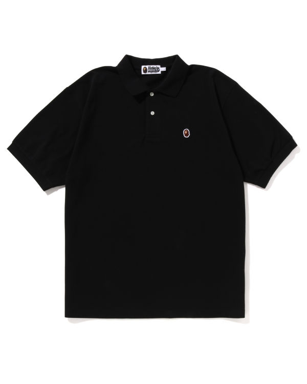 Pánské Tričko Bape Ape Head One Point Relaxed Fit Polo Černé | 13598IBZN