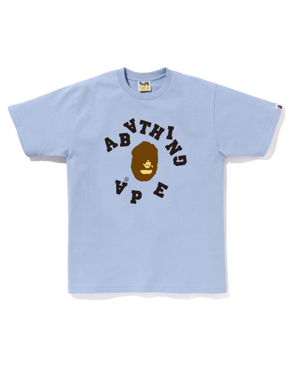 Pánské Tričko Bape Broken College Blankyt | 58239NBTY