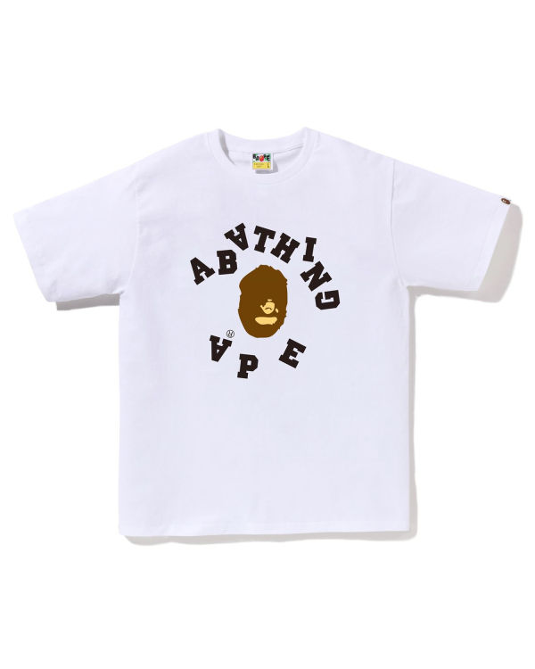 Pánské Tričko Bape Broken College Bílé | 23975YONT