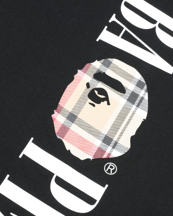 Pánské Tričko Bape Check Head long sleeve Béžový | 57461TKQV