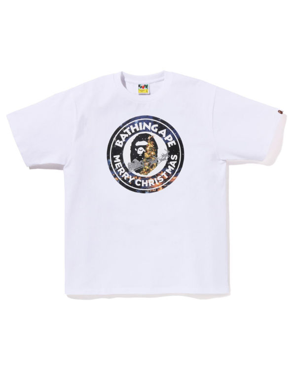 Pánské Tričko Bape Christmas Busy With Pracovní Bílé | 42098JLUZ