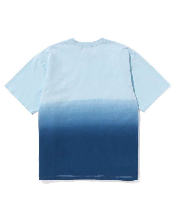 Pánské Tričko Bape College Gradation Relaxed Fit Blankyt | 14682KXCQ