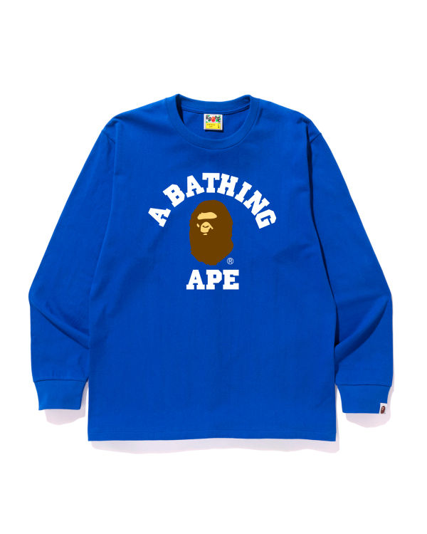 Pánské Tričko Bape College Královská Modrá Blankyt | 49162QNZY