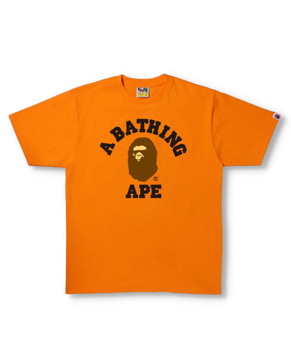 Pánské Tričko Bape College Oranžové | 92781YKAP