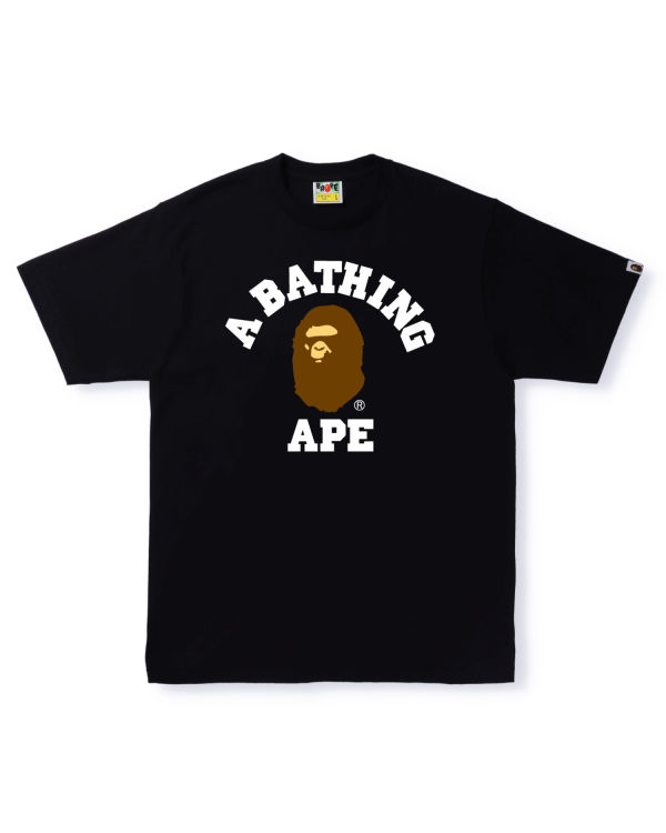 Pánské Tričko Bape College Černé | 12564ERID