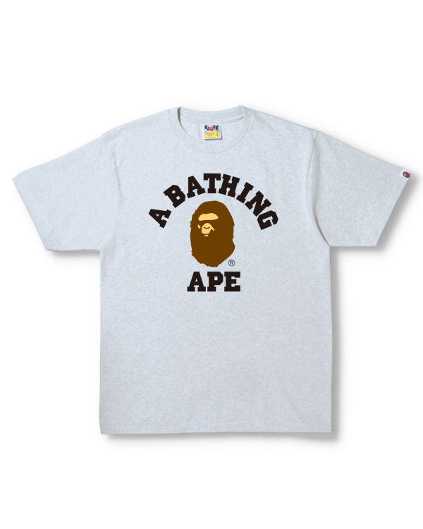 Pánské Tričko Bape College Šedé | 84650LKZQ