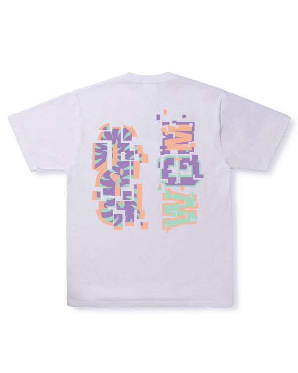 Pánské Tričko Bape Digitální Shark Bílé | 74189MJOR