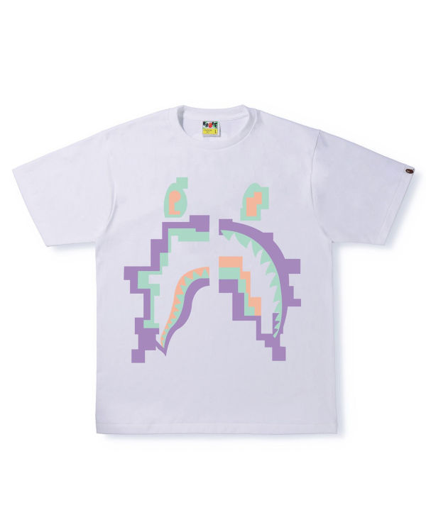 Pánské Tričko Bape Digitální Shark Bílé | 74189MJOR