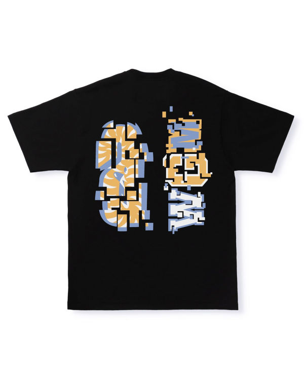 Pánské Tričko Bape Digitální Shark Černé | 61497BADR
