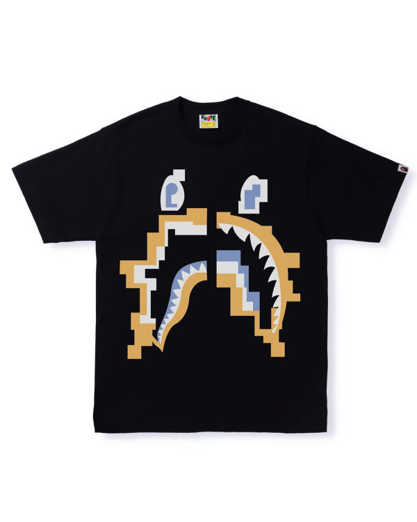 Pánské Tričko Bape Digitální Shark Černé | 61497BADR