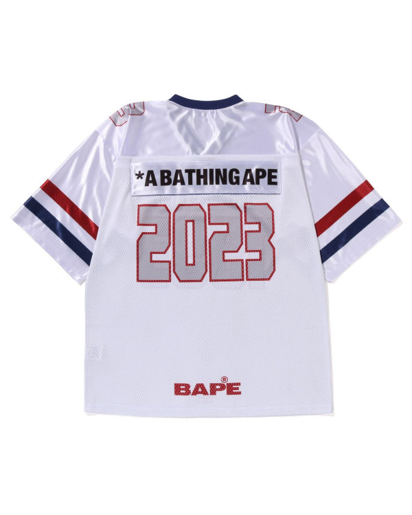 Pánské Tričko Bape Football Jersey Bílé | 68543OBEH