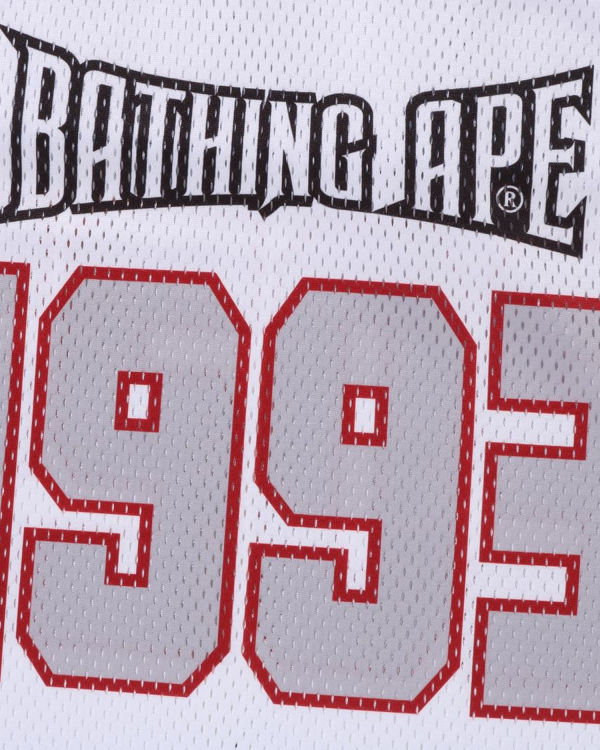 Pánské Tričko Bape Football Jersey Bílé | 68543OBEH